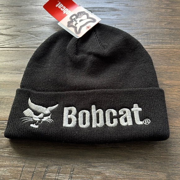 BOBCAT Knit Cuffed beanie,embroidered logo,winter warm,soft stretch unisex OSFM - Picture 1 of 6